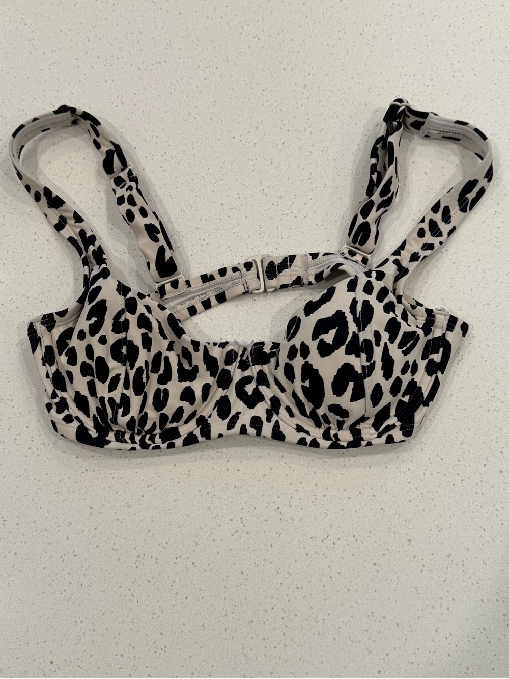 Kona Sol Leopard Print Underwire Bikini Top - Size Small, 4 - 6 Swim - Swimwear
